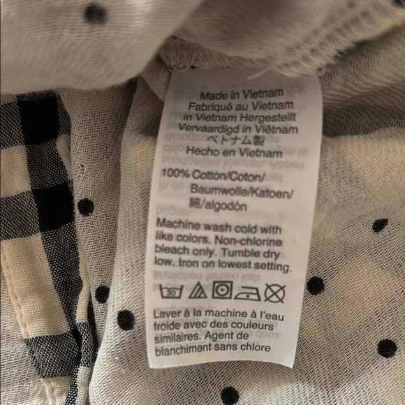 Madewell Courier Button-Back Shirt in Plaid With Polka Dot Cuff Sleeve - Picture 9 of 9